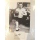 Signed card with picture of Johnny Haynes the Fulham footballer. 